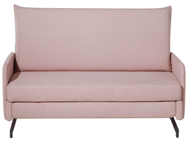 Sofa rozkładana funkcja spania łóżko różowa 191001