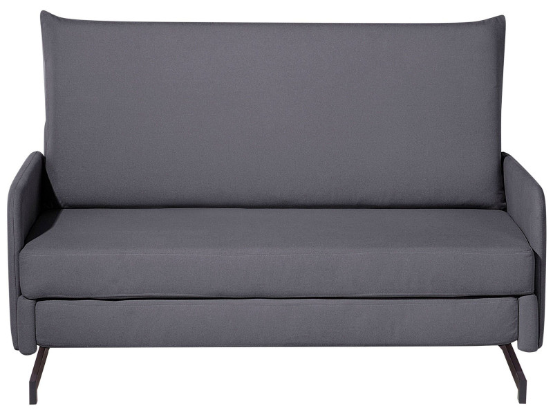 Sofa rozkładana funkcja spania łóżko szara 191034