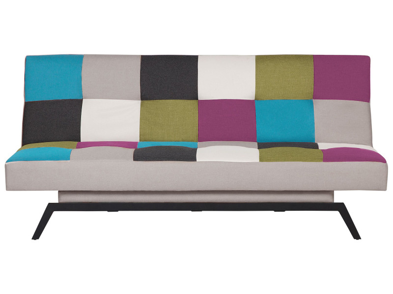 Sofa rozkładana funkcja spania patchwork 124057