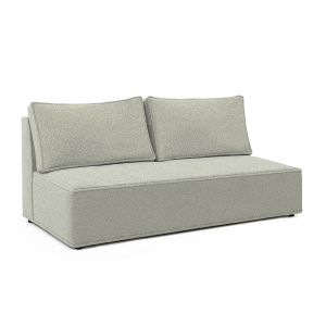 Sofa Rozkładana Kanapa z Funkcją Spania Dwuosobowa Do Salon Szara MAVIA 1002485