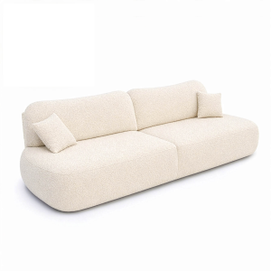 Sofa Rozkładana Kanapa z Funkcją Spania Dwuosobowa Do Salonu Kremowa AVERIO 995327 Sofa Rozkładana Kanapa z Funkcją Spania Dwuosobowa Do Salonu Kremowa AVERIO 995327