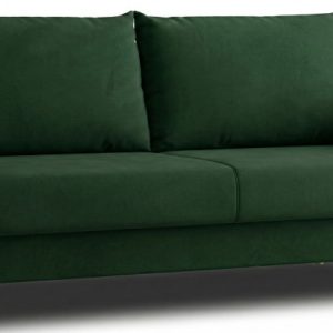 Sofa Rozkładana Kanapa z Funkcją Spania + Pojemnik do Salonu Look Zielona 955638