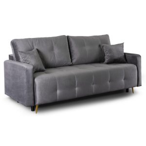 Sofa Rozkładana Kanapa Z Funkcją Spania Wersalka Dwuosobowa Szara SEUL 497723 Sofa Rozkładana Kanapa Z Funkcją Spania Wersalka Dwuosobowa Szara SEUL 497723