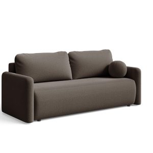 Sofa rozkładana kanapa z pojemnikiem na pościel Luna – brązowa 818099 Sofa rozkładana kanapa z pojemnikiem na pościel Luna – brązowa 818099