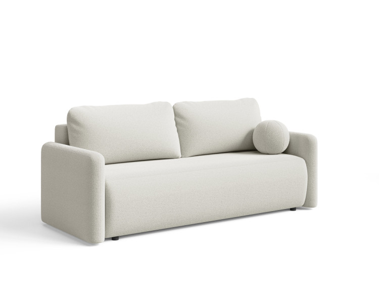 Sofa rozkładana kanapa z pojemnikiem na pościel Luna - kremowa 818098