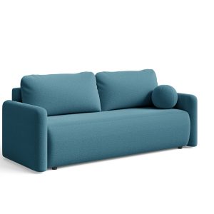 Sofa rozkładana kanapa z pojemnikiem na pościel Luna – niebieska 818095 Sofa rozkładana kanapa z pojemnikiem na pościel Luna – niebieska 818095