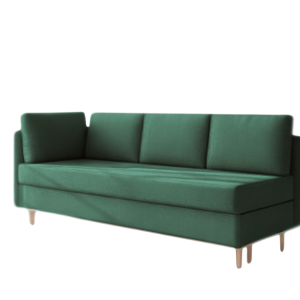 Sofa Rozkładana Lewostronna PRATO Zielona z Funkcją Spania do Salonu 805161 Sofa Rozkładana Lewostronna PRATO Zielona z Funkcją Spania do Salonu 805161