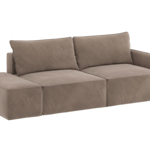 Sofa Rozkładana Lewostronna Trzyosobowa VINCI 2 Brązowa z Funkcją Spania 834617 Sofa Rozkładana Lewostronna Trzyosobowa VINCI 2 Brązowa z Funkcją Spania 834617
