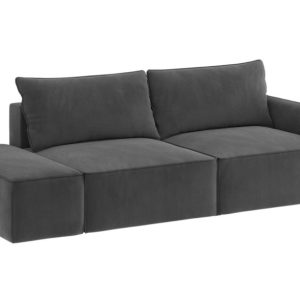 Sofa Rozkładana Lewostronna Trzyosobowa VINCI 2 Grafitowa z Funkcją Spania 805172 Sofa Rozkładana Lewostronna Trzyosobowa VINCI 2 Grafitowa z Funkcją Spania 805172