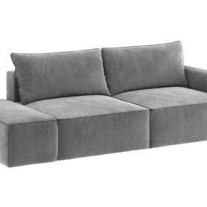 Sofa Rozkładana Lewostronna Trzyosobowa VINCI 2 Szara z Funkcją Spania 805169 Sofa Rozkładana Lewostronna Trzyosobowa VINCI 2 Szara z Funkcją Spania 805169