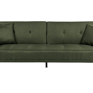 Sofa rozkładana LUCAN Ciemnozielony dla 3 osób 281171 Sofa rozkładana LUCAN Ciemnozielony dla 3 osób 281171