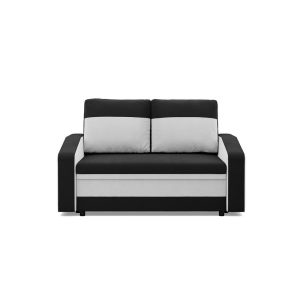 Sofa rozkładana, mikrofaza, AURELO, 148x87x90 cm, czarny | TYLETEGOTU 773323 Sofa rozkładana, mikrofaza, AURELO, 148x87x90 cm, czarny | TYLETEGOTU 773323