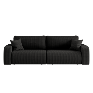 Sofa rozkładana MILANO z pojemnikiem na pościel tkanina Poso Czarny 636797 Sofa rozkładana MILANO z pojemnikiem na pościel tkanina Poso Czarny 636797