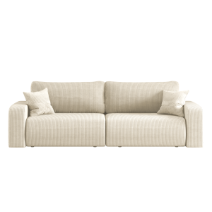 Sofa rozkładana MILANO z pojemnikiem na pościel tkanina Poso Ecru 636794 Sofa rozkładana MILANO z pojemnikiem na pościel tkanina Poso Ecru 636794