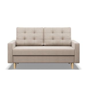 Sofa rozkładana, MILO, velvet, 152x92x92 cm, beżowy | TYLETEGOTU 773333 Sofa rozkładana, MILO, velvet, 152x92x92 cm, beżowy | TYLETEGOTU 773333