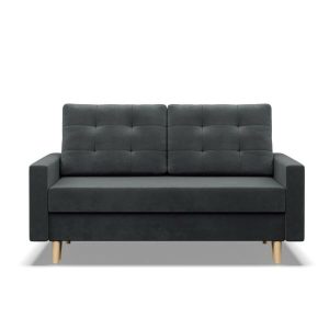 Sofa rozkładana, MILO, velvet, 152x92x92 cm, ciemny szary | TYLETEGOTU 773353 Sofa rozkładana, MILO, velvet, 152x92x92 cm, ciemny szary | TYLETEGOTU 773353