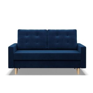 Sofa rozkładana, MILO, velvet, 152x92x92 cm, granatowy | TYLETEGOTU 773272 Sofa rozkładana, MILO, velvet, 152x92x92 cm, granatowy | TYLETEGOTU 773272