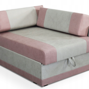 Sofa rozkładana narożnik funkcja spania jednoosobowa Vaxer Różowo/Szara 708600 Sofa rozkładana narożnik funkcja spania jednoosobowa Vaxer Różowo/Szara 708600