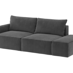 Sofa Rozkładana Prawostronna Trzyosobowa VINCI 2 Grafitowa z Funkcją Spania 777275 Sofa Rozkładana Prawostronna Trzyosobowa VINCI 2 Grafitowa z Funkcją Spania 777275