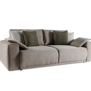 Sofa Rozkładana QUEEN z Funkcją Spania i zestaw poduszek Szarobeżowa 964619 Sofa Rozkładana QUEEN z Funkcją Spania i zestaw poduszek Szarobeżowa 964619