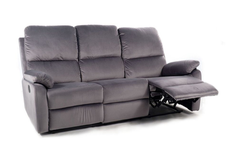 Sofa rozkładana SPENCER 3 VELVET szara 854957