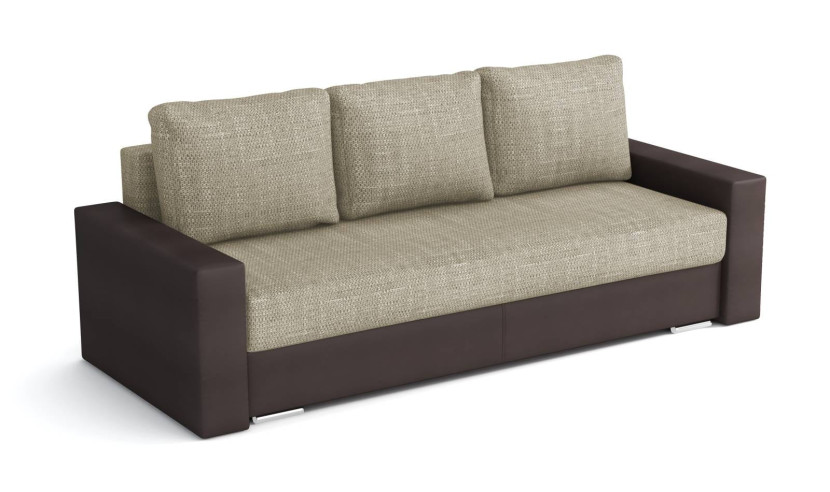 Sofa rozkładana sprężyny bonell Klass Plus Brąz/Cappucino 195474