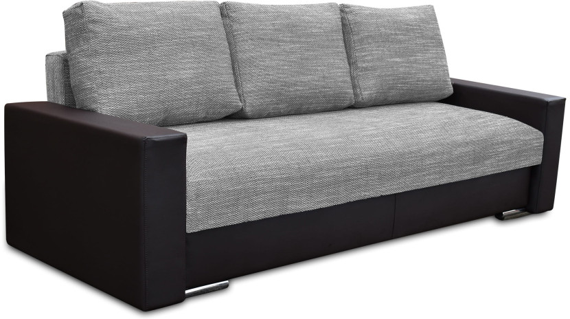 Sofa rozkładana sprężyny bonell Klass Plus Czarny/Srebrny 195446