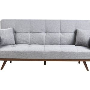 Sofa rozkładana tapicerowana szara 900605 Sofa rozkładana tapicerowana szara 900605