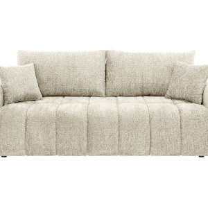 Sofa rozkładana trzyosobowa Cloud z pojemnikiem beżowa 993103 Sofa rozkładana trzyosobowa Cloud z pojemnikiem beżowa 993103