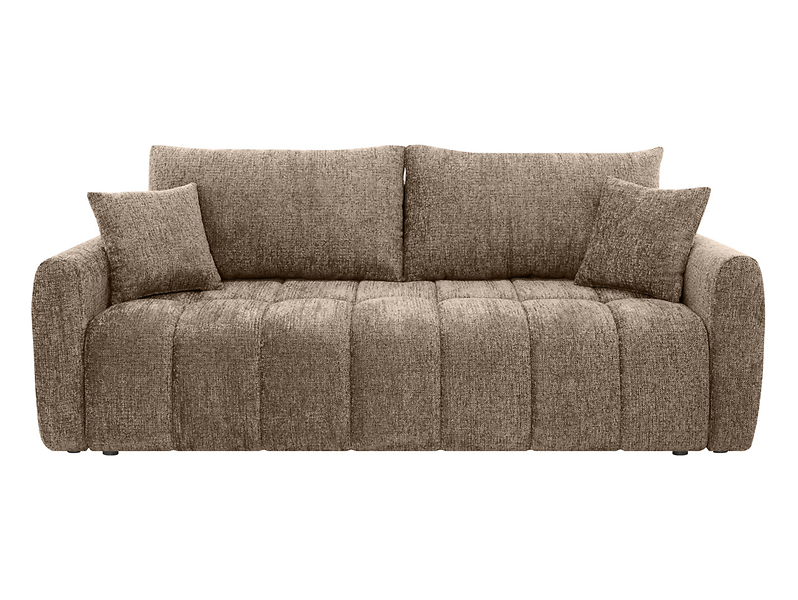 Sofa rozkładana trzyosobowa Cloud z pojemnikiem brązowa 993101