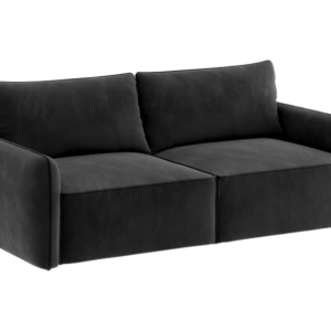 Sofa Rozkładana Trzyosobowa Pojemnik VINCI SMALL Czarna z Funkcją Spania 777276 Sofa Rozkładana Trzyosobowa Pojemnik VINCI SMALL Czarna z Funkcją Spania 777276