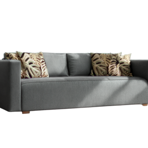 Sofa Rozkładana Trzyosobowa z Pojemnikiem BALATON Szara z Funkcją Spania 807114 Sofa Rozkładana Trzyosobowa z Pojemnikiem BALATON Szara z Funkcją Spania 807114