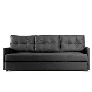 Sofa Rozkładana Trzyosobowa z Pojemnikiem BONA Grafitowa z Funkcją Spania 789502 Sofa Rozkładana Trzyosobowa z Pojemnikiem BONA Grafitowa z Funkcją Spania 789502