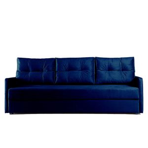 Sofa Rozkładana Trzyosobowa z Pojemnikiem BONA Granatowa z Funkcją Spania 789473 Sofa Rozkładana Trzyosobowa z Pojemnikiem BONA Granatowa z Funkcją Spania 789473