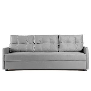 Sofa Rozkładana Trzyosobowa z Pojemnikiem BONA Szara z Funkcją Spania 789481 Sofa Rozkładana Trzyosobowa z Pojemnikiem BONA Szara z Funkcją Spania 789481
