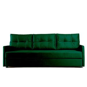 Sofa Rozkładana Trzyosobowa z Pojemnikiem BONA Zielona z Funkcją Spania 789500 Sofa Rozkładana Trzyosobowa z Pojemnikiem BONA Zielona z Funkcją Spania 789500