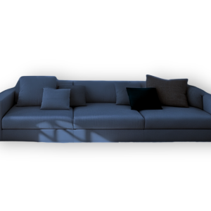 Sofa Rozkładana Trzyosobowa z Pojemnikiem CLEO Granatowa z Funkcją Spania 777273 Sofa Rozkładana Trzyosobowa z Pojemnikiem CLEO Granatowa z Funkcją Spania 777273