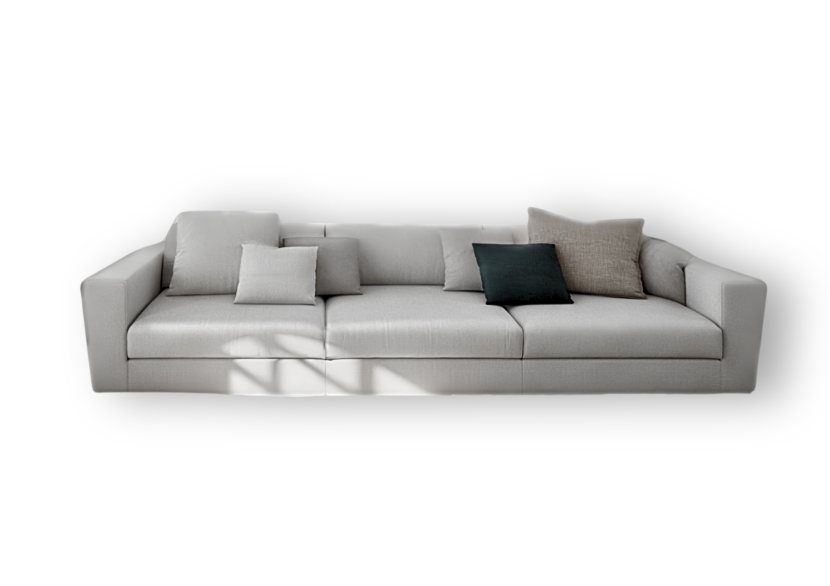 Sofa Rozkładana Trzyosobowa z Pojemnikiem CLEO Szara z Funkcją Spania 777267