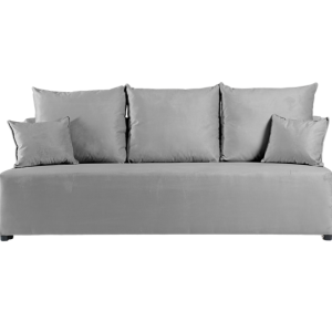 Sofa Rozkładana Trzyosobowa z Pojemnikiem ESTI Szara z Funkcją Spania 851288