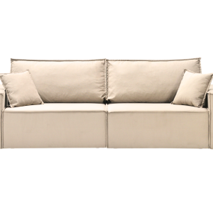 Sofa Rozkładana Trzyosobowa z Pojemnikiem GRANDE Beżowa z Funkcją Spania 775175 Sofa Rozkładana Trzyosobowa z Pojemnikiem GRANDE Beżowa z Funkcją Spania 775175