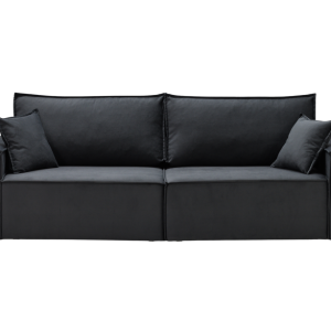 Sofa Rozkładana Trzyosobowa z Pojemnikiem GRANDE Czarna z Funkcją Spania 777290 Sofa Rozkładana Trzyosobowa z Pojemnikiem GRANDE Czarna z Funkcją Spania 777290