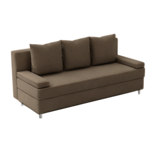 Sofa Rozkładana Trzyosobowa z Pojemnikiem HELIOS Brązowa z Funkcją Spania 814976 Sofa Rozkładana Trzyosobowa z Pojemnikiem HELIOS Brązowa z Funkcją Spania 814976