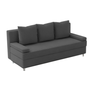 Sofa Rozkładana Trzyosobowa z Pojemnikiem HELIOS Czarny z Funkcją Spania 775169 Sofa Rozkładana Trzyosobowa z Pojemnikiem HELIOS Czarny z Funkcją Spania 775169