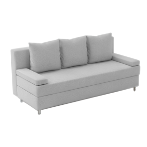Sofa Rozkładana Trzyosobowa z Pojemnikiem HELIOS Szary z Funkcją Spania 775164 Sofa Rozkładana Trzyosobowa z Pojemnikiem HELIOS Szary z Funkcją Spania 775164