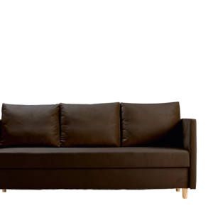 Sofa Rozkładana Trzyosobowa z Pojemnikiem LIMA Brązowa z Funkcją Spania 814972