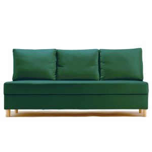 Sofa Rozkładana Trzyosobowa z Pojemnikiem ONYX Zielona z Funkcją Spania 789475 Sofa Rozkładana Trzyosobowa z Pojemnikiem ONYX Zielona z Funkcją Spania 789475