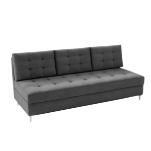 Sofa Rozkładana Trzyosobowa z Pojemnikiem PERO Grafitowa z Funkcją Spania 775191 Sofa Rozkładana Trzyosobowa z Pojemnikiem PERO Grafitowa z Funkcją Spania 775191