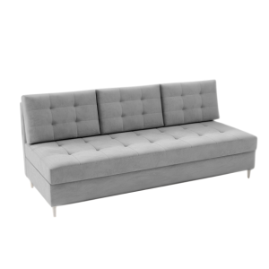 Sofa Rozkładana Trzyosobowa z Pojemnikiem PERO Szara z Funkcją Spania 777283 Sofa Rozkładana Trzyosobowa z Pojemnikiem PERO Szara z Funkcją Spania 777283