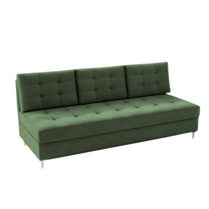 Sofa Rozkładana Trzyosobowa z Pojemnikiem PERO Zielona z Funkcją Spania 805148 Sofa Rozkładana Trzyosobowa z Pojemnikiem PERO Zielona z Funkcją Spania 805148