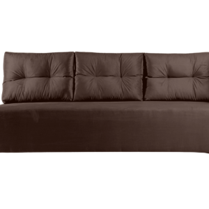 Sofa Rozkładana Trzyosobowa z Pojemnikiem PONO Brązowa z Funkcją Spania 814967 Sofa Rozkładana Trzyosobowa z Pojemnikiem PONO Brązowa z Funkcją Spania 814967